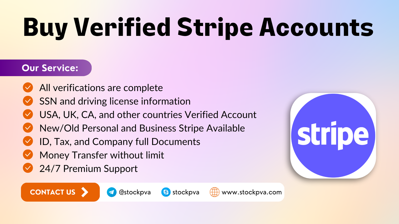 buy verified stripe account